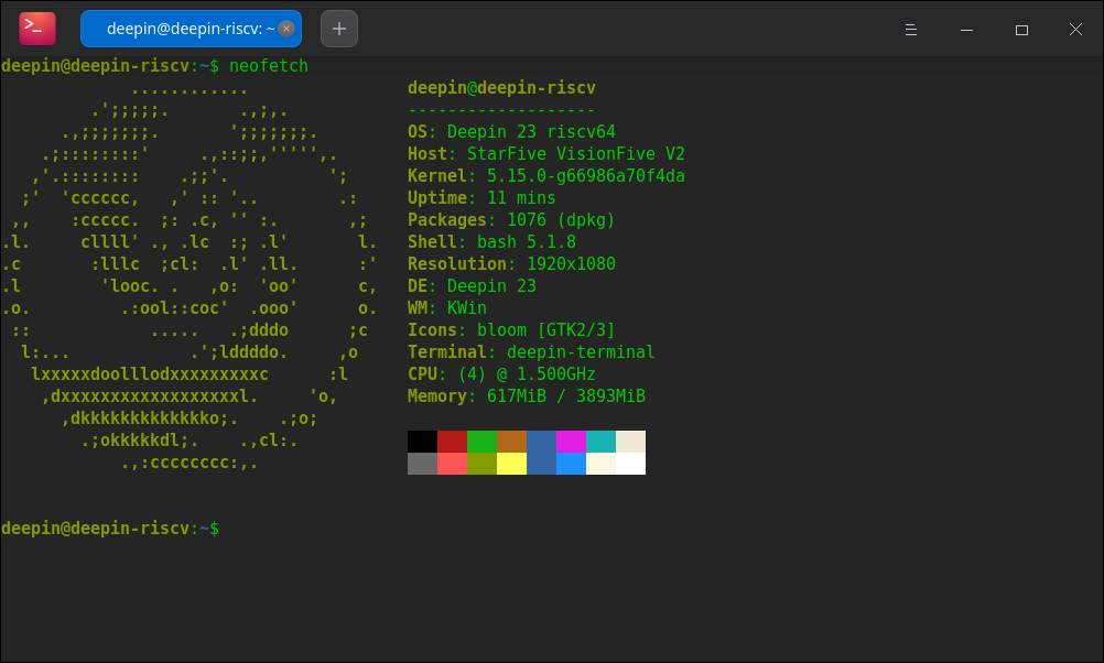 RISC-V 新希望，深度操作系统 deepin 乐成适配 VisionFive 2 开发板